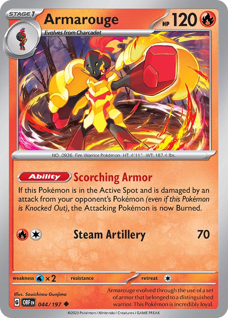 Armarouge #44 Pokemon Obsidian Flames