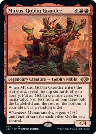 Muxus, Goblin Grandee #575 Magic Jumpstart 2022