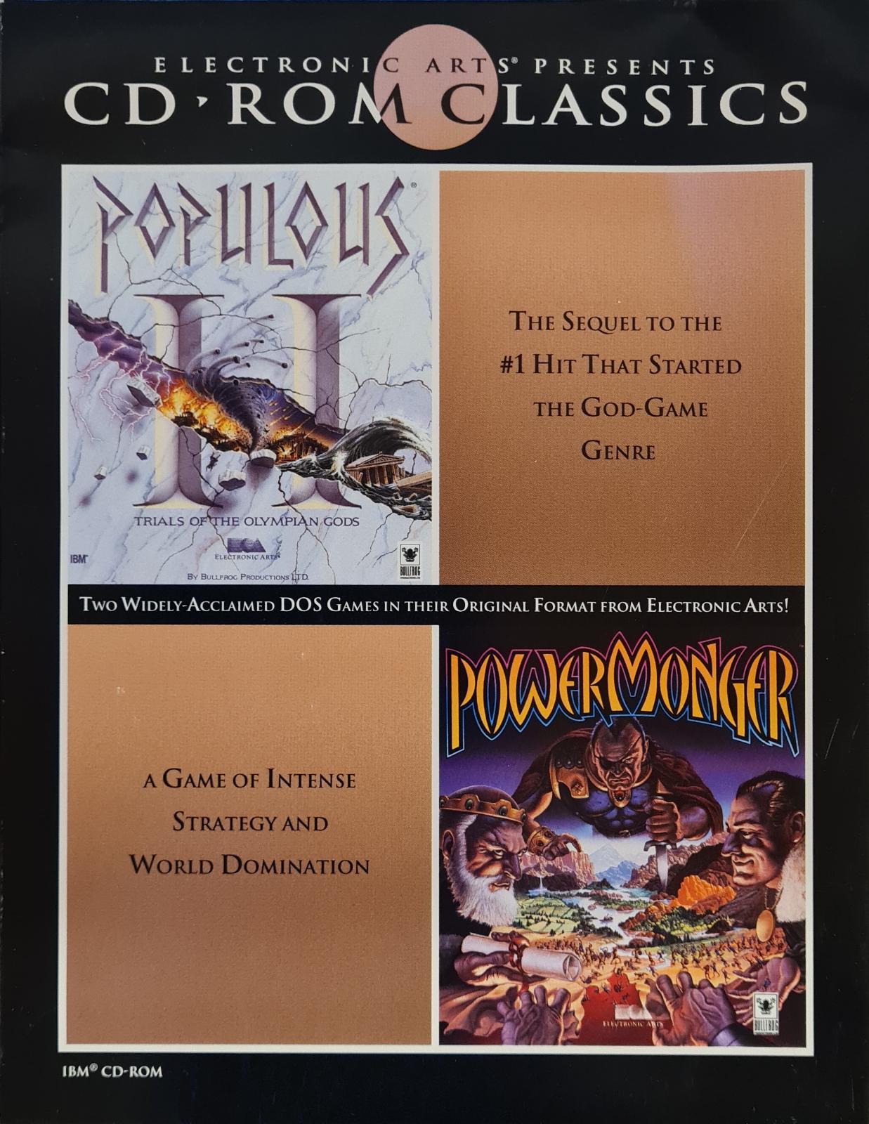 Populous 2 and Powermonger PC Games