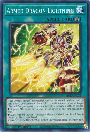Armed Dragon Lightning MP22-EN031 YuGiOh 2022 Tin of the Pharaoh's Gods Mega Pack