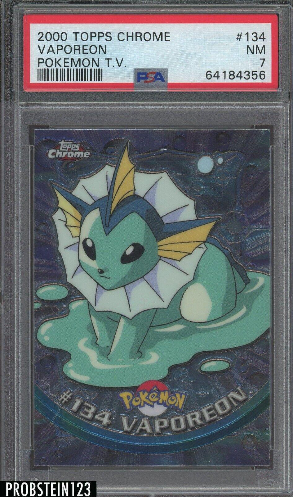 Vaporeon #134 Pokemon 2000 Topps Chrome
