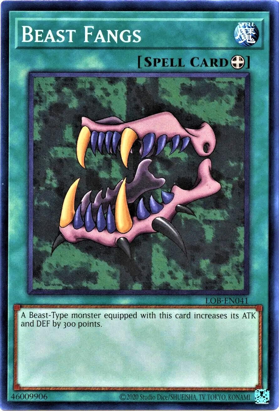 Beast Fangs LOB-EN041 YuGiOh Legend of Blue Eyes White Dragon: 25th Anniversary