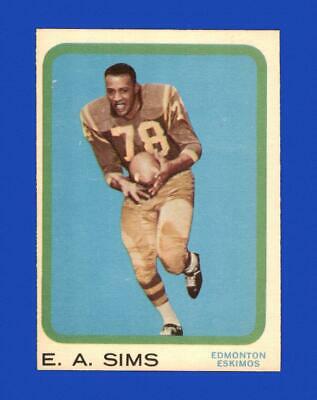 E.A. Sims #27 Football Cards 1963 Topps CFL