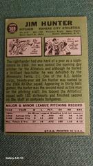 Back  | Catfish Hunter Baseball Cards 1967 Topps