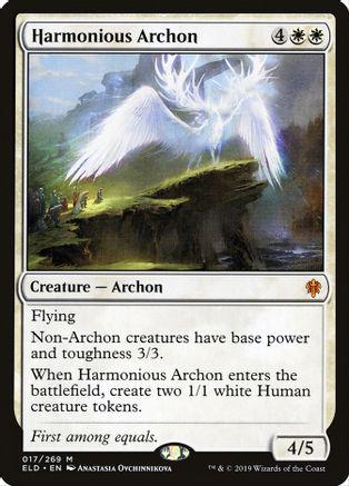 Harmonious Archon #17 Magic Throne of Eldraine