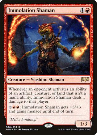 Immolation Shaman #106 Magic Ravnica Allegiance