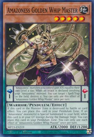Amazoness Golden Whip Master MP23-EN219 YuGiOh 25th Anniversary Tin: Dueling Heroes Mega Pack