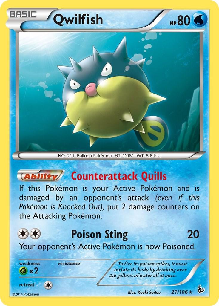 Qwilfish #21 Pokemon Flashfire