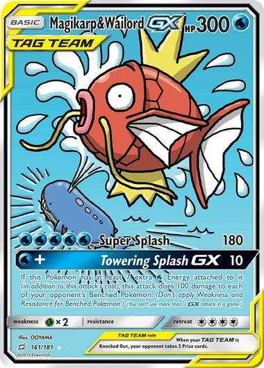 Magikarp & Wailord GX #161 Cover Art
