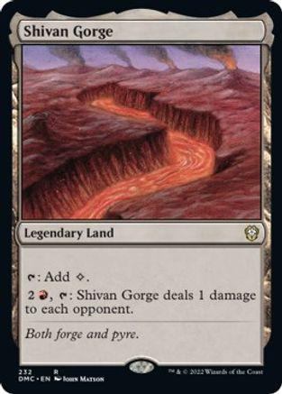 Shivan Gorge #232 Magic Dominaria United Commander