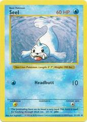 Seel [Shadowless] #41 Pokemon Base Set Prices