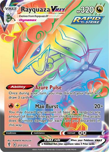 Rayquaza VMAX #217 Cover Art