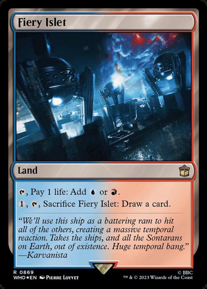 Fiery Islet [Foil] (Magic Doctor Who)