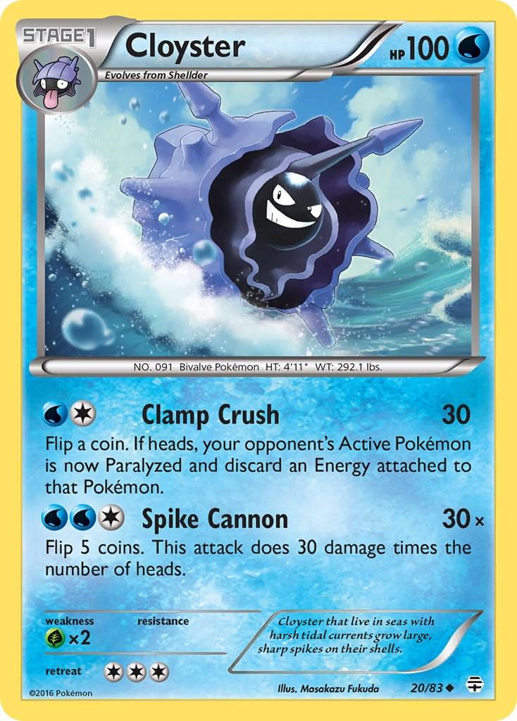 Cloyster #20 Pokemon Generations