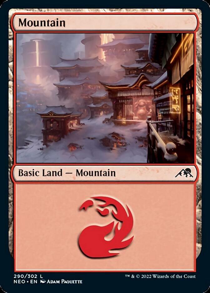 Mountain #290 Magic Kamigawa: Neon Dynasty