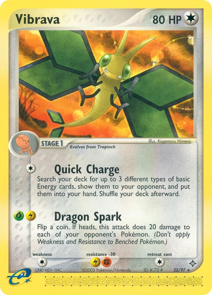 Vibrava #22 Pokemon Dragon