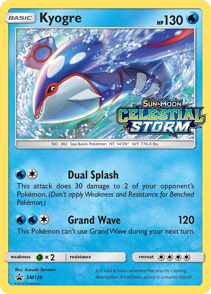 Kyogre #SM129 Pokemon Promo