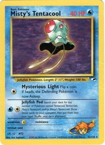 Misty's Tentacool #32 Pokemon Gym Heroes