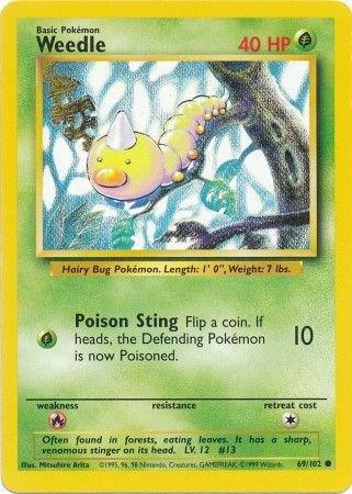 Weedle #69 Pokemon Base Set