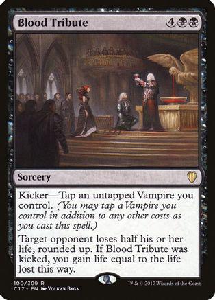 Blood Tribute Magic Commander 2017