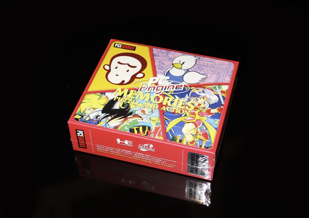 PCE Works Memories Puzzle and Action JP PC Engine CD