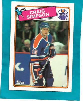 Craig Simpson #27 Hockey Cards 1988 Topps