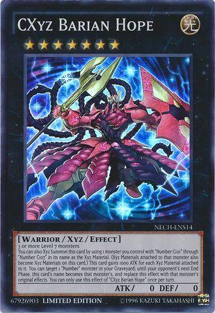 CXyz Barian Hope NECH-ENS14 YuGiOh The New Challengers Super Edition
