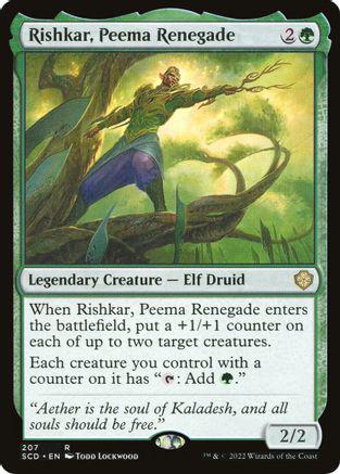 Rishkar, Peema Renegade #207 Magic Starter Commander Decks