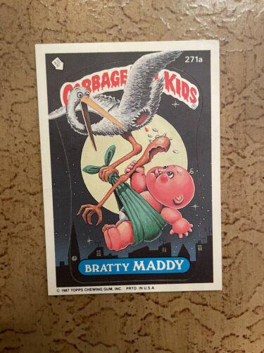 Bratty MADDY #271a 1987 Garbage Pail Kids