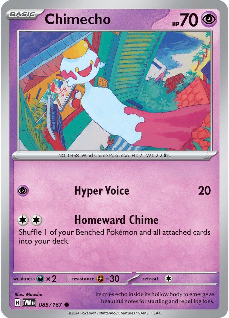 Chimecho #85 Pokemon Twilight Masquerade