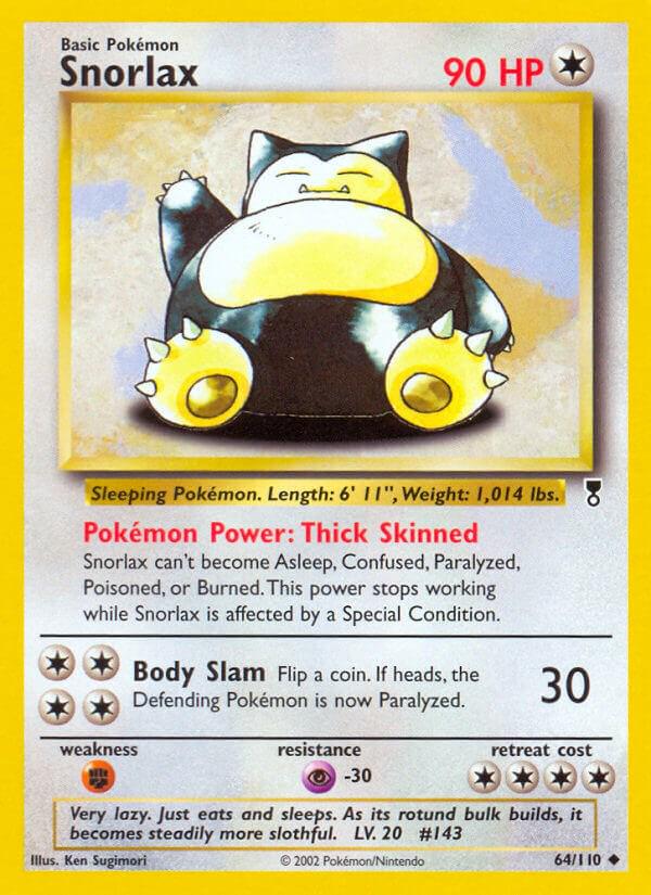 Snorlax #64 Pokemon Legendary Collection