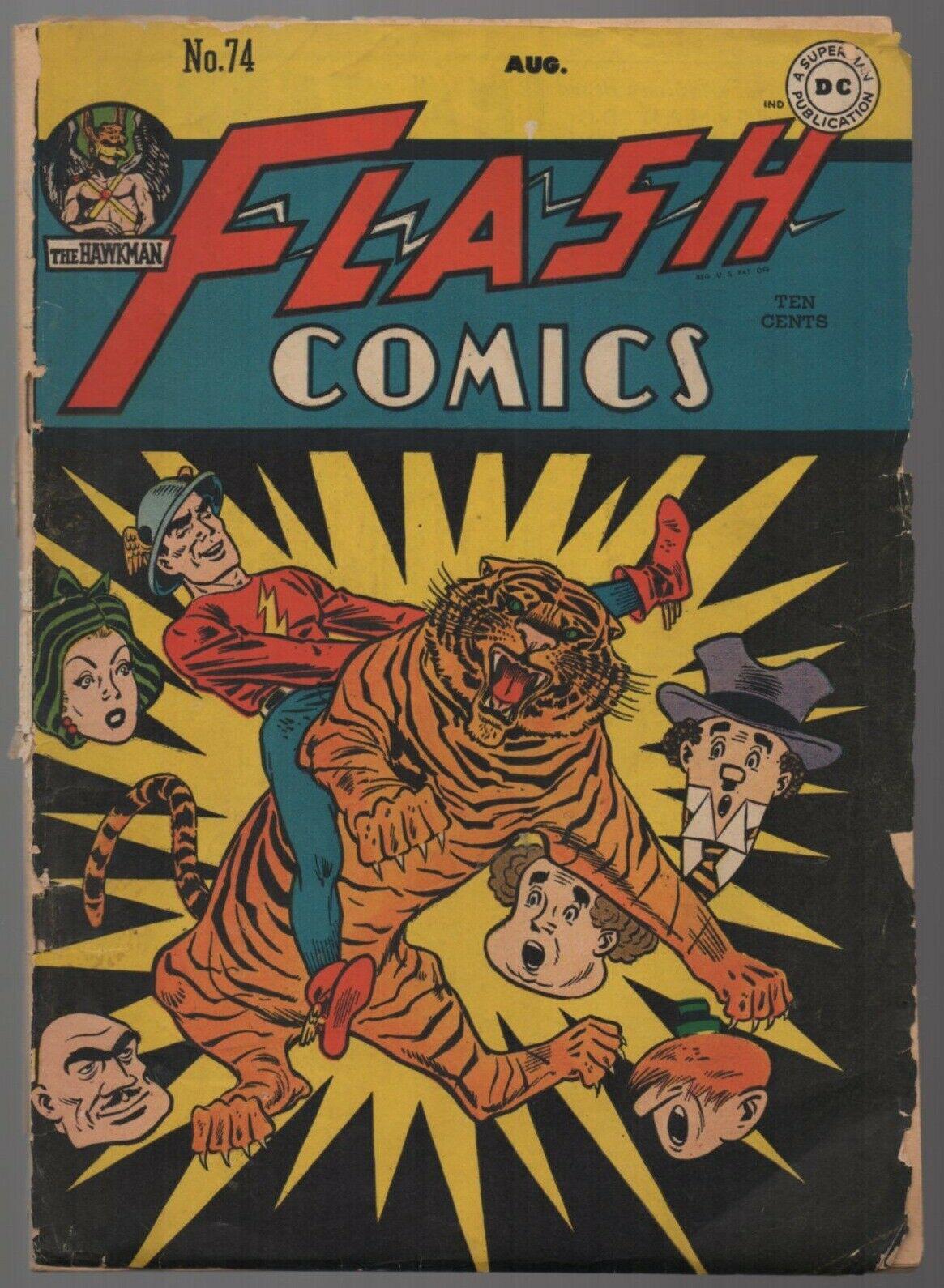 Flash Comics #74 (1946) Comic Books Flash Comics