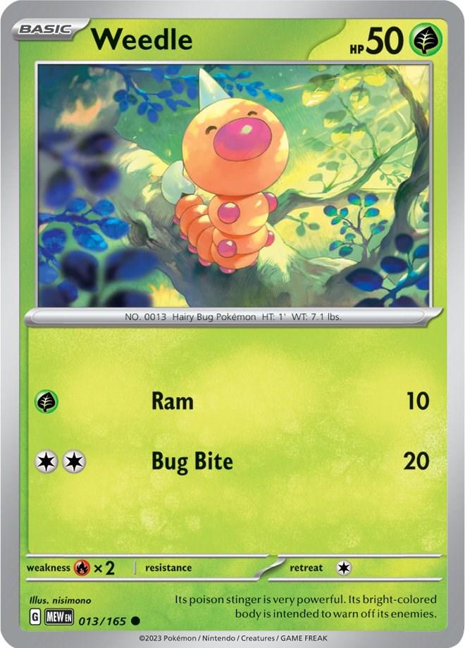 Weedle #13 Pokemon Scarlet & Violet 151