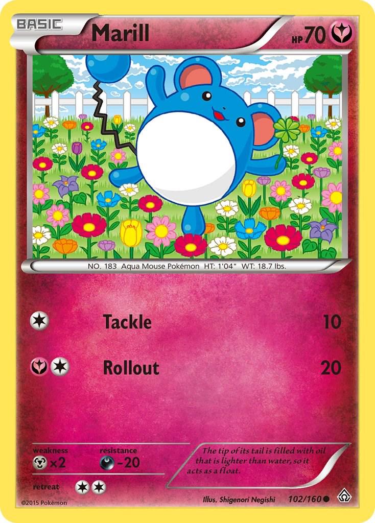 Marill #102 Pokemon Primal Clash