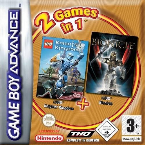 2 Games In 1: LEGO Knights' Kingdom & Bionicle PAL GameBoy Advance