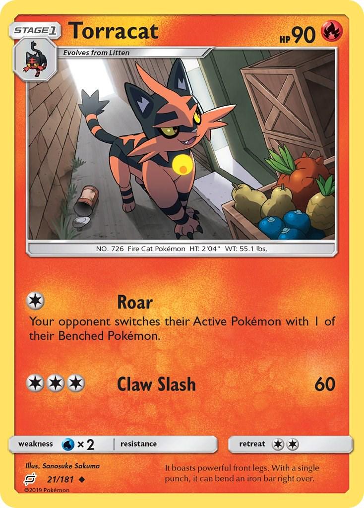 Torracat #21 Pokemon Team Up