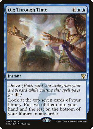 Dig Through Time Magic Khans of Tarkir