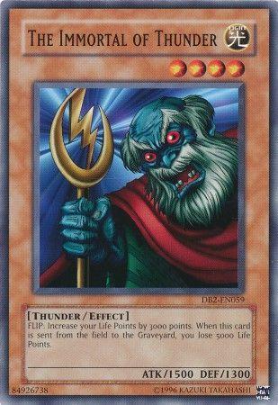 The Immortal of Thunder DB2-EN059 YuGiOh Dark Beginning 2