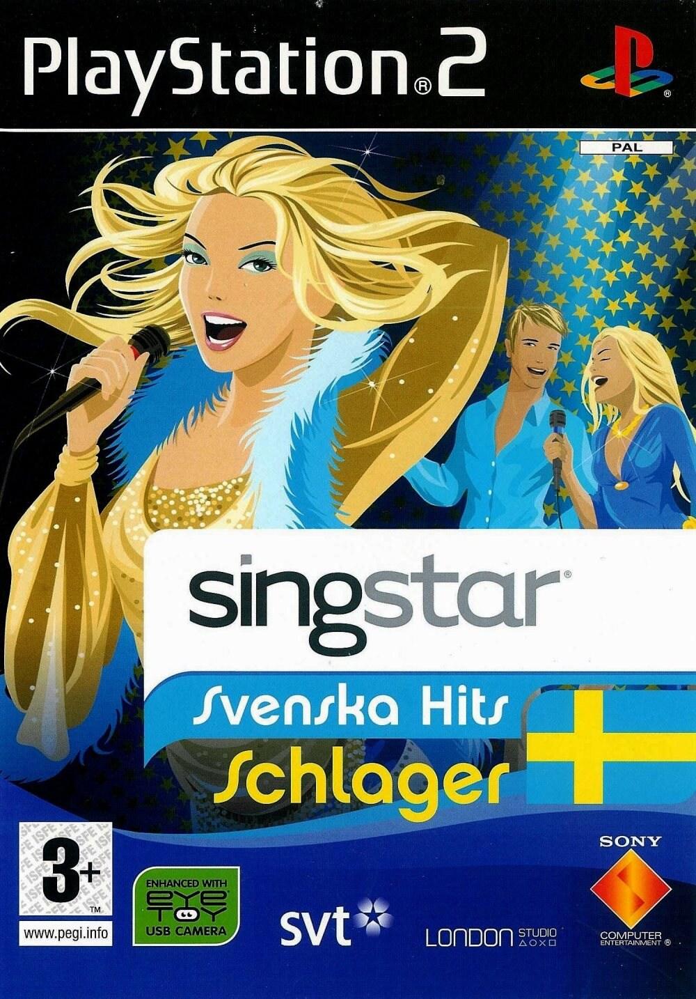 SingStar Svenska Hits Schlager PAL Playstation 2