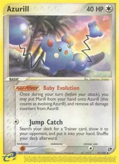 Azurill #31 Pokemon Sandstorm