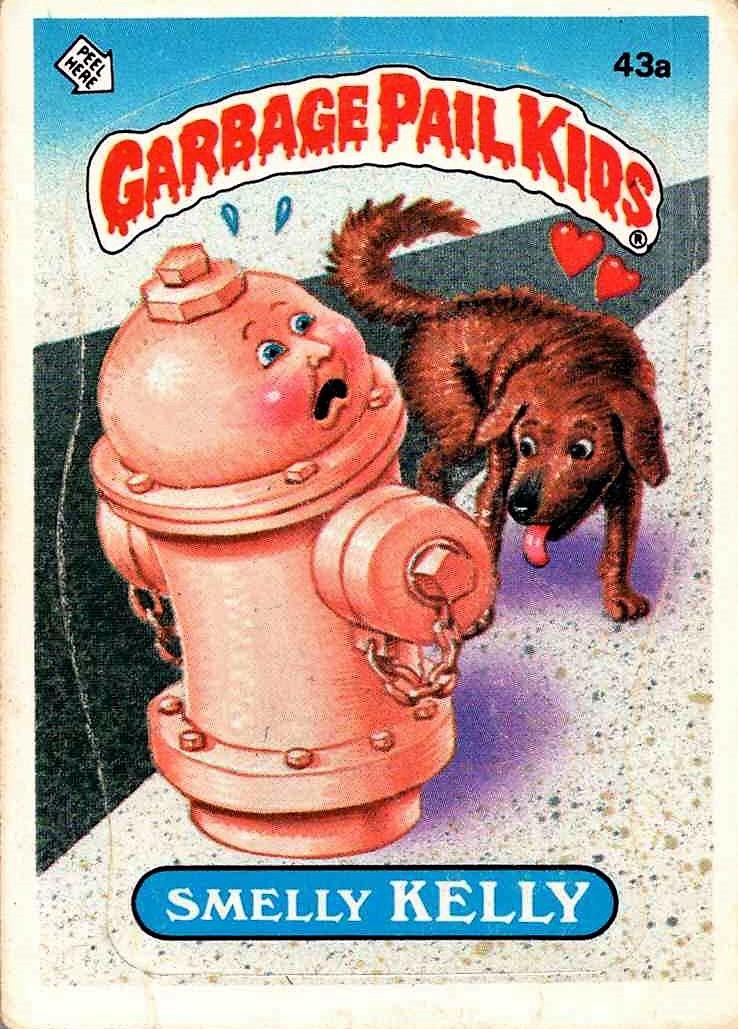 Smelly KELLY #43a 1985 Garbage Pail Kids