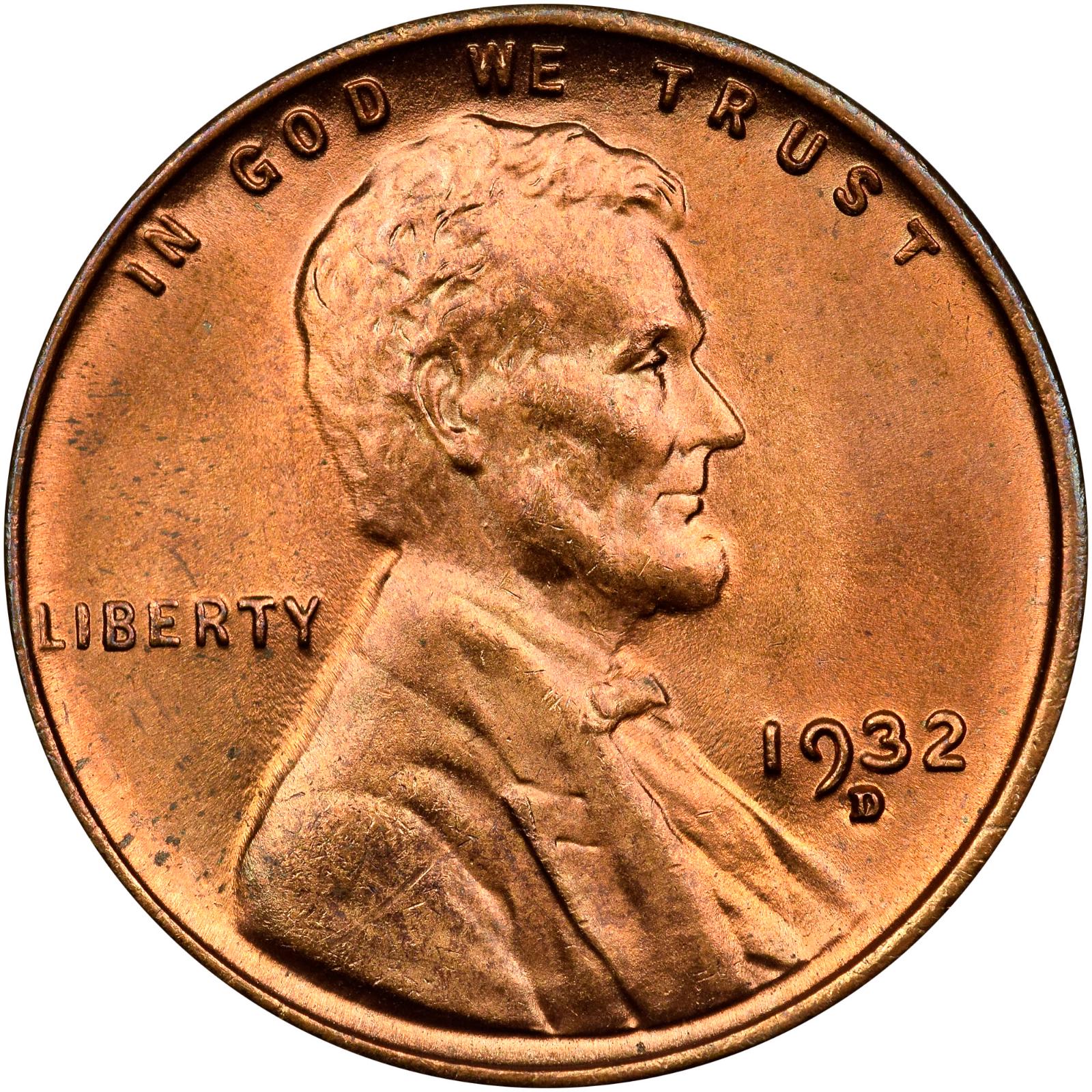 1932 D Coins Lincoln Wheat Penny