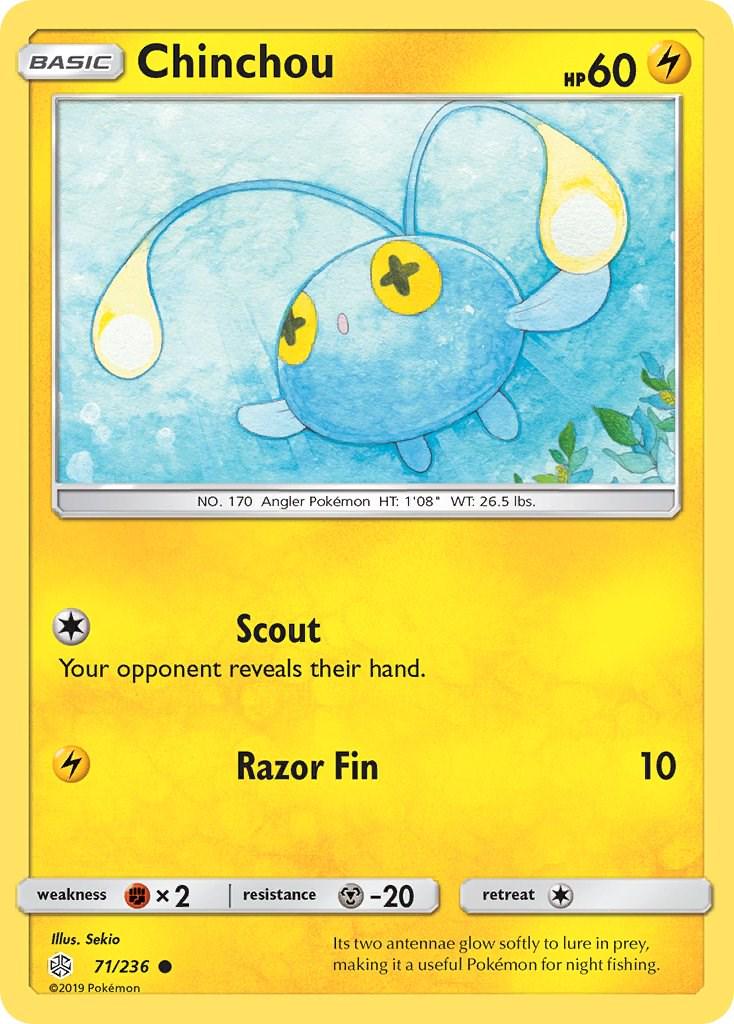 Chinchou #71 Pokemon Cosmic Eclipse