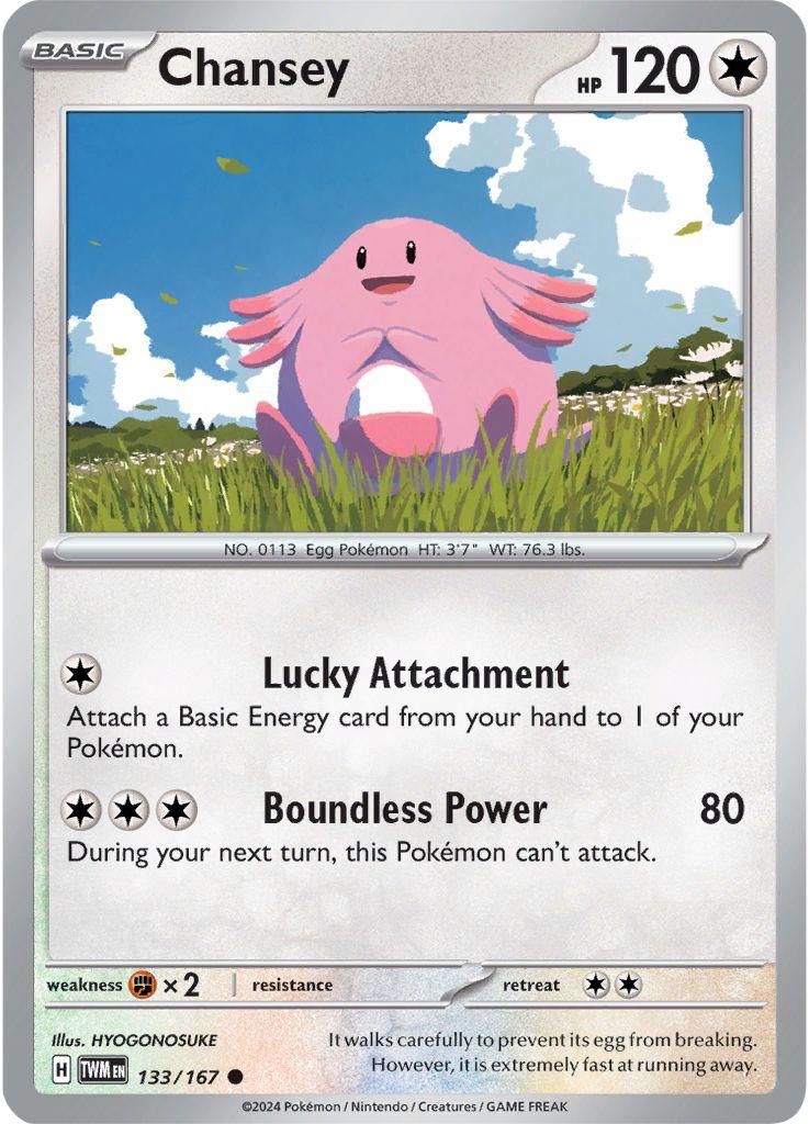 Chansey #133 Pokemon Twilight Masquerade