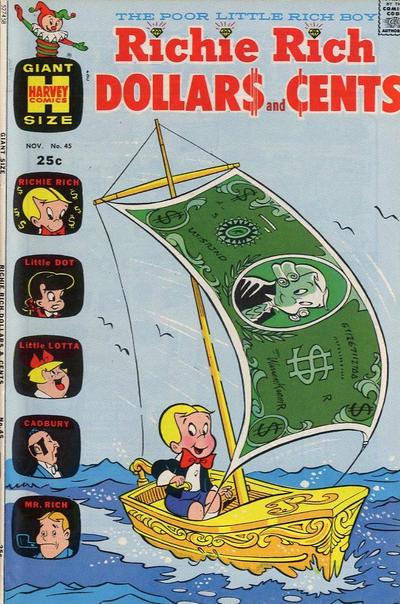 Richie Rich Dollars and Cents #45 (1971) Comic Books Richie Rich Dollars and Cents