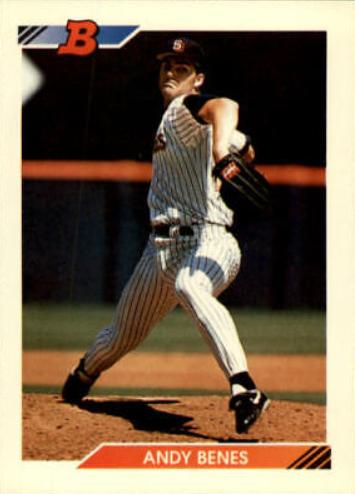 Andy Benes #249 Baseball Cards 1992 Bowman