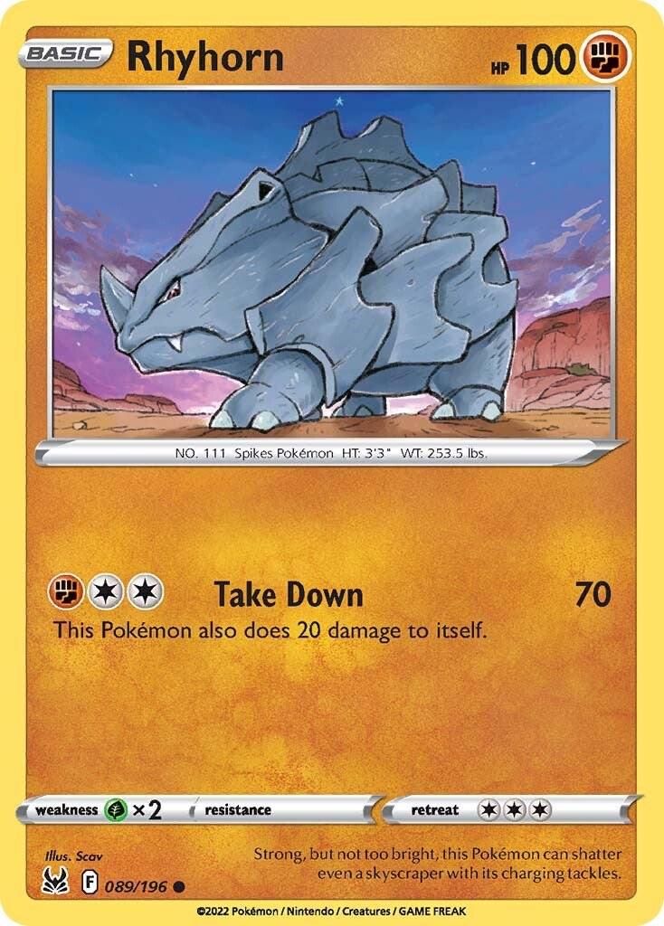 Rhyhorn #89 Pokemon Lost Origin