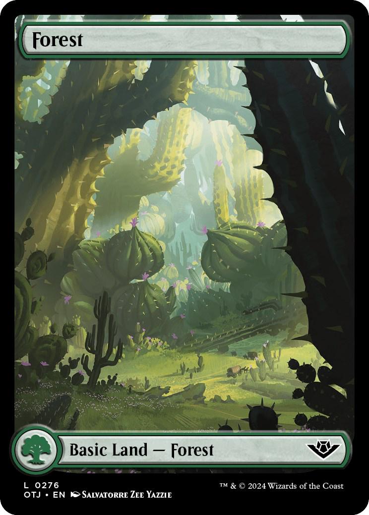 Forest #276 Magic Outlaws of Thunder Junction