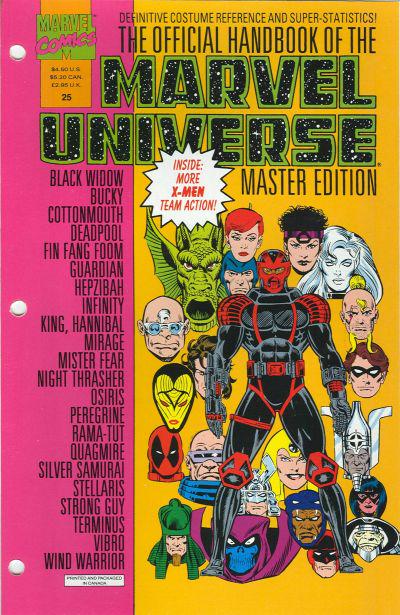 Official Handbook of the Marvel Universe #25 (1992) Comic Books Official Handbook of the Marvel Universe