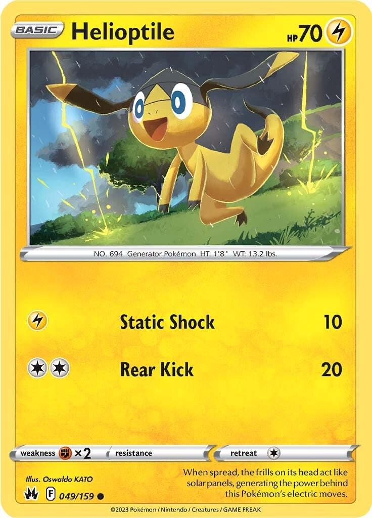 Helioptile #49 Pokemon Crown Zenith